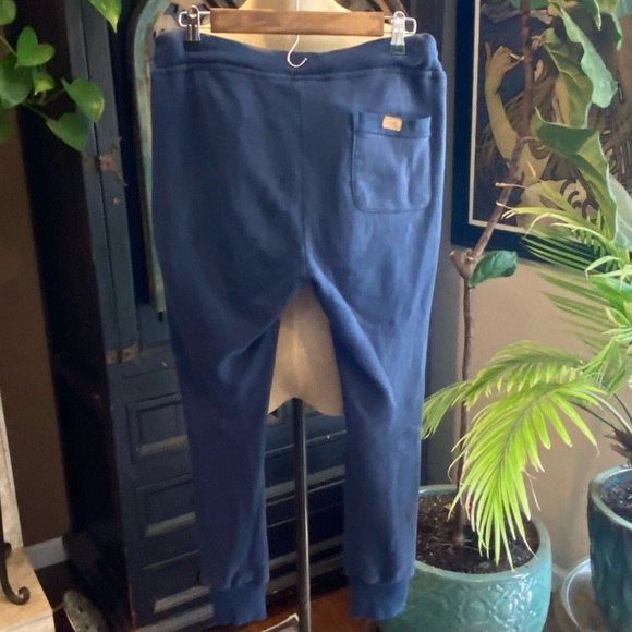 American Retro washed out navy crop jogger drawstring sweat pants - Picture 3 of 8